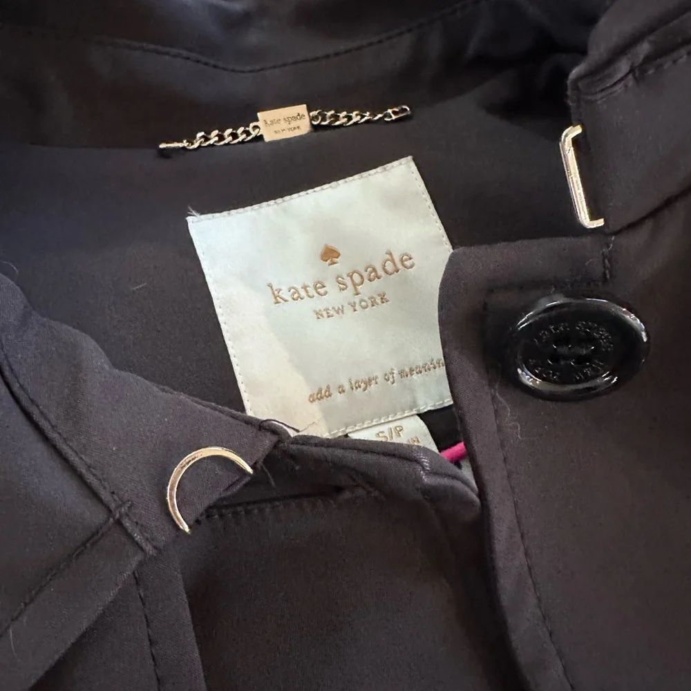 Kate Spade New York Trench Coat – Black – Women’s S